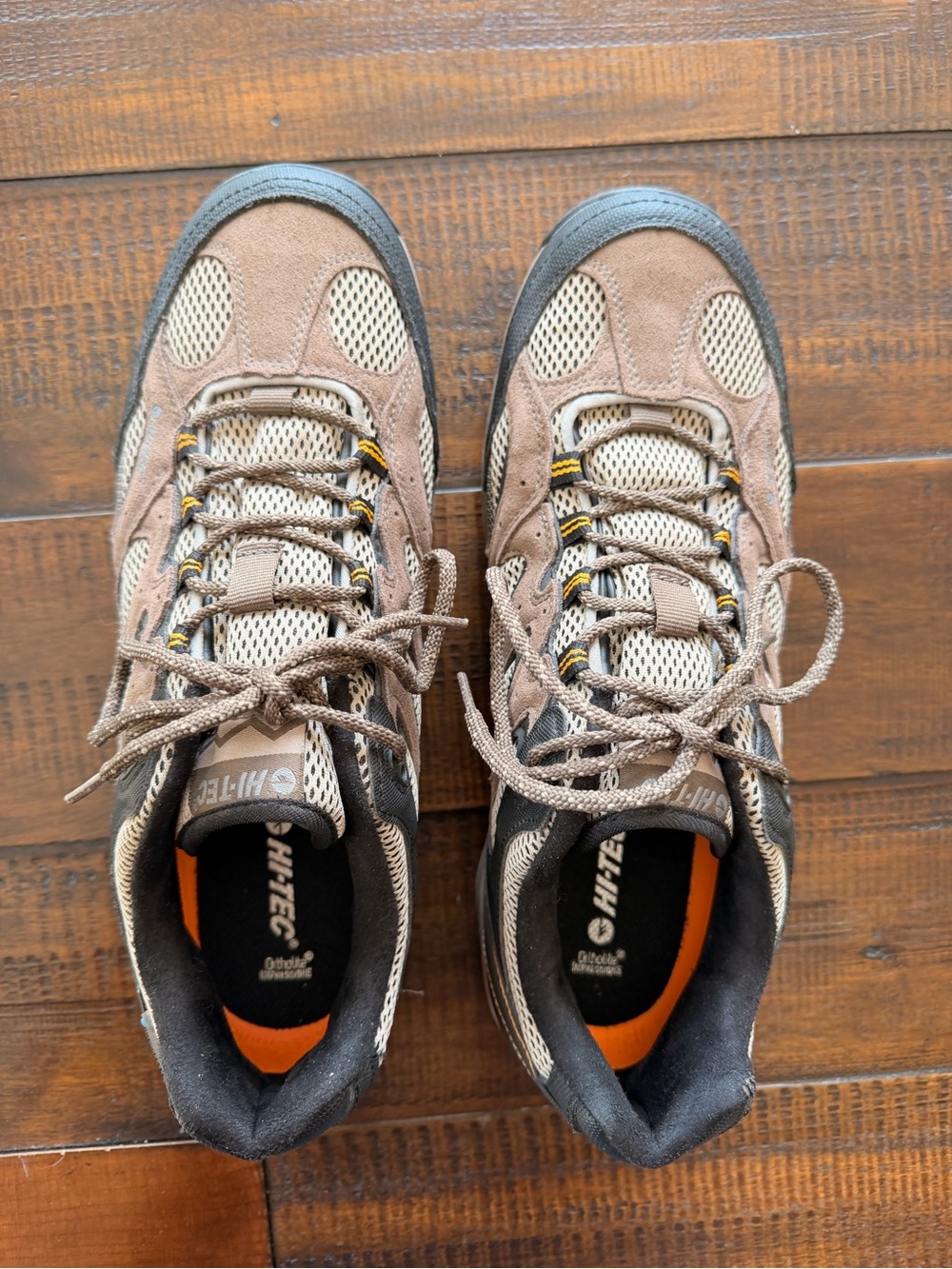 Hi-Tec Men’s Brown and Black Athletic Trail Shoes